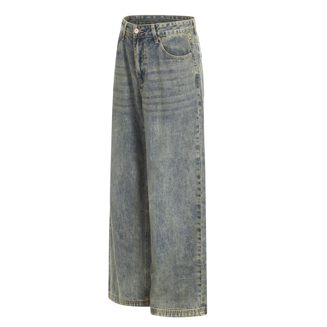 Damen Hochtaillierte Cropped-Denim‑Culotte mit weitem Bein und Used‑Finish Shop Nory