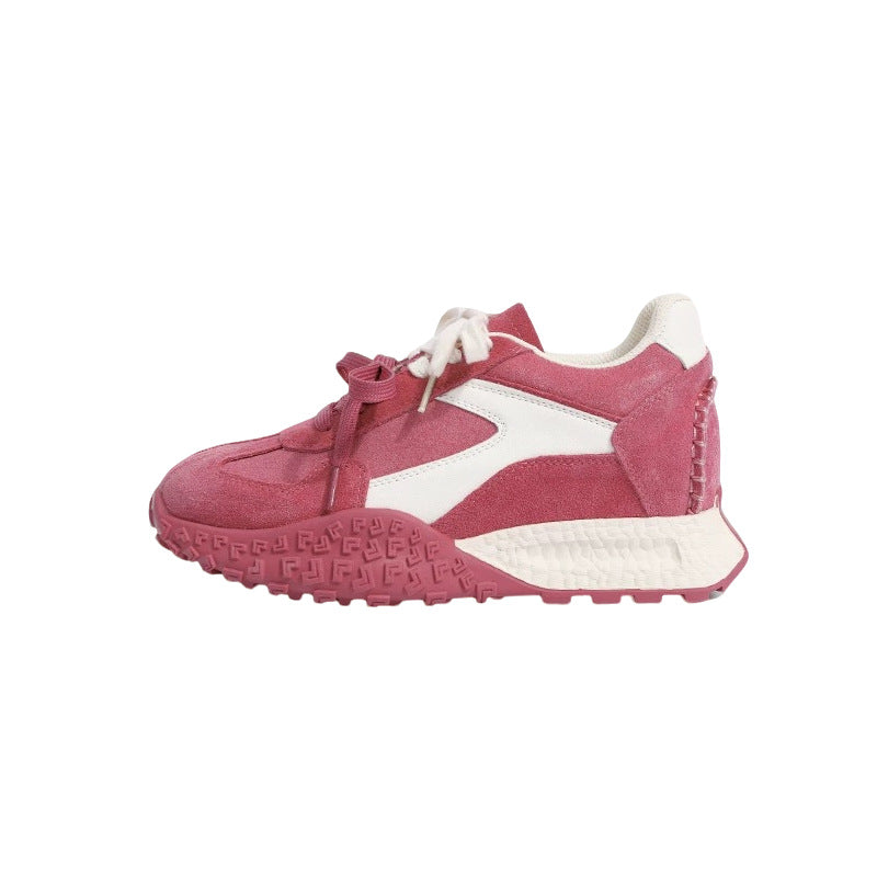 Damen Fashion-Chunky-Sneaker aus Wildlederoptik mit geriffelter Trailsohle Shop Nory
