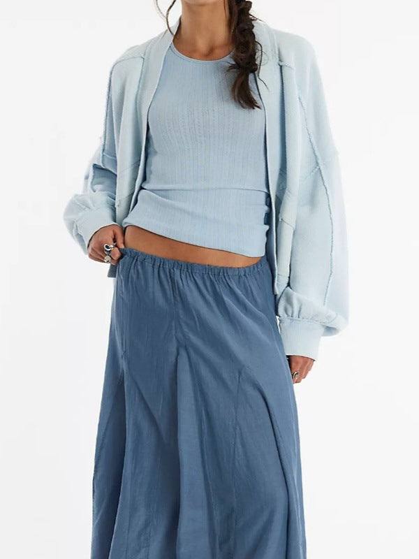 Damen Verspielt Elegante Kurzarm Bluse