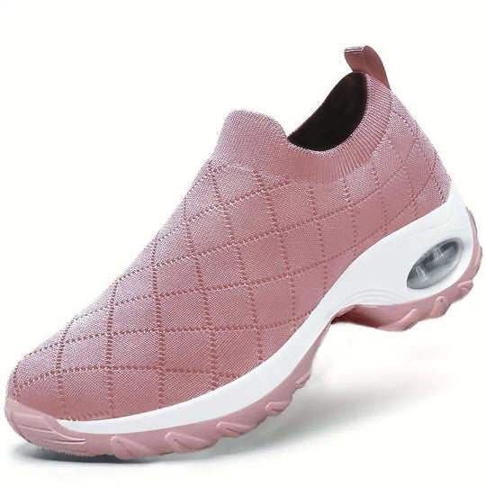 Damen Slip-On Strick-Sneaker mit Luftkissen und dämpfender Plateausohle Shop Nory