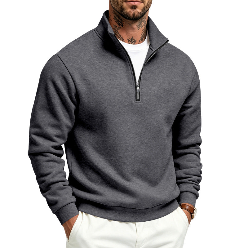 Herren Halbzip-Sweatshirt mit Troyerkragen und weicher Fleece-Innenseite Shop Nory