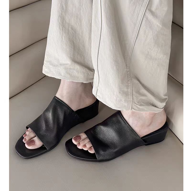 Damen Breite Überriemen‑Mules mit offenem Zehenfeld und niedrigem Blockabsatz Shop Nory