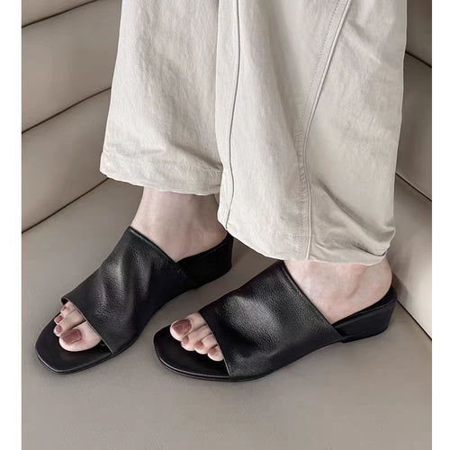 Damen Breite Überriemen‑Mules mit offenem Zehenfeld und niedrigem Blockabsatz Shop Nory