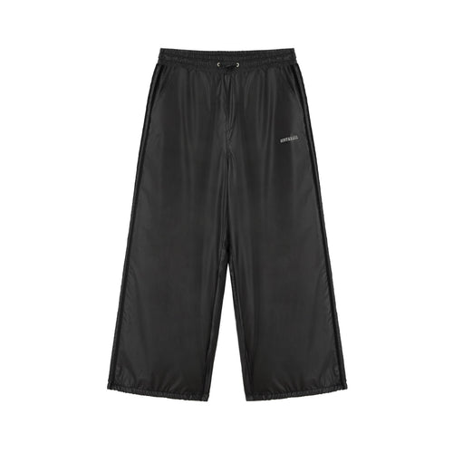 Unisex Weite technische Nylon-Trainingshose mit elastischem Tunnelzug und seitlichen Einsatzstreifen Shop Nory