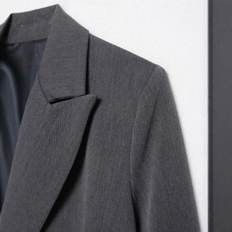 Damen Oversized strukturierter Doppelreiher-Blazer mit weitem Revers und Pattentaschen Shop Nory