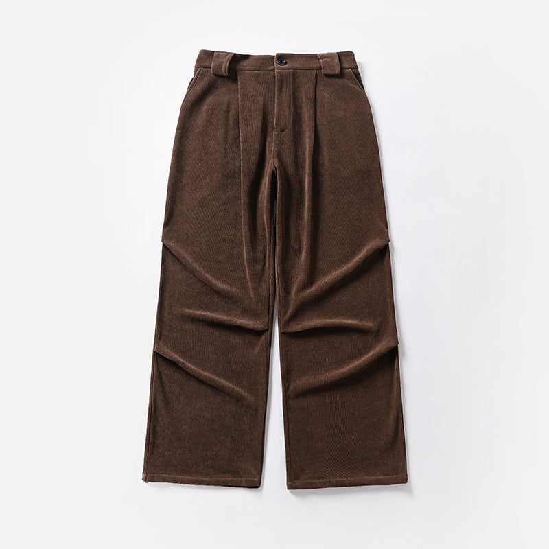 Damen Bundfalten-Hose mit weitem Bein und hoher Taille Shop Nory