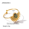 Damen Offenes Armband mit detailliertem Sonnenmotiv Shop Nory