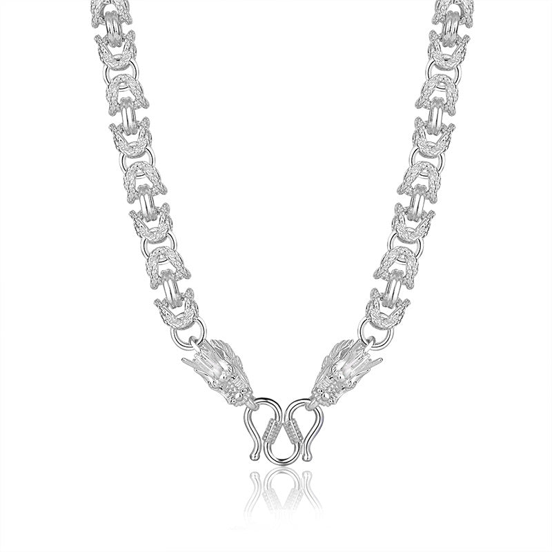 Damen Schmuck-Halskette mit dekorativem Kettenmuster und hochwertiger Verarbeitung Shop Nory