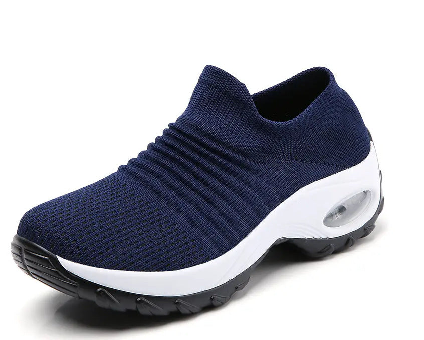 Damen gestrickter Slip-On Sportsneaker mit luftgepolsterter Zwischensohle Shop Nory