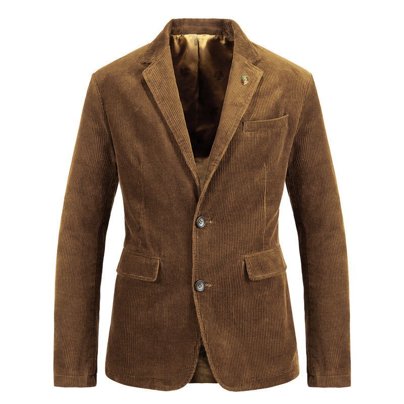 Herren Cord-Sakko im Vintage-Look mit Reverskragen und Pattentaschen Shop Nory