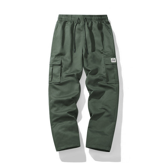 Herren Lässige Cargo-Jogginghose mit elastischem Tunnelzugbund, Mehrfachtaschen & tapered Bein Shop Nory