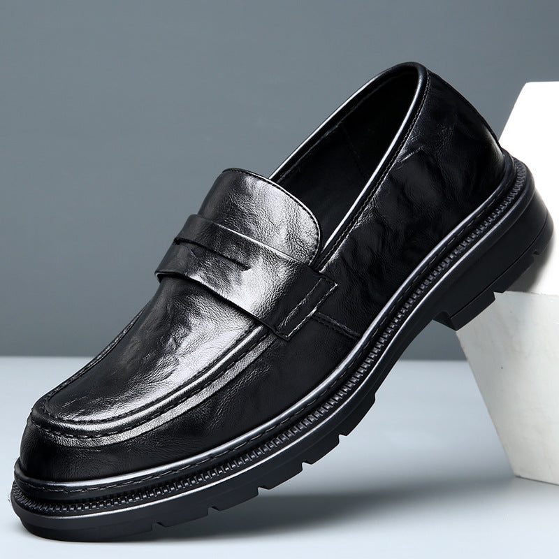 Herren Elegante Ledermokassins mit rutschfester Sohle