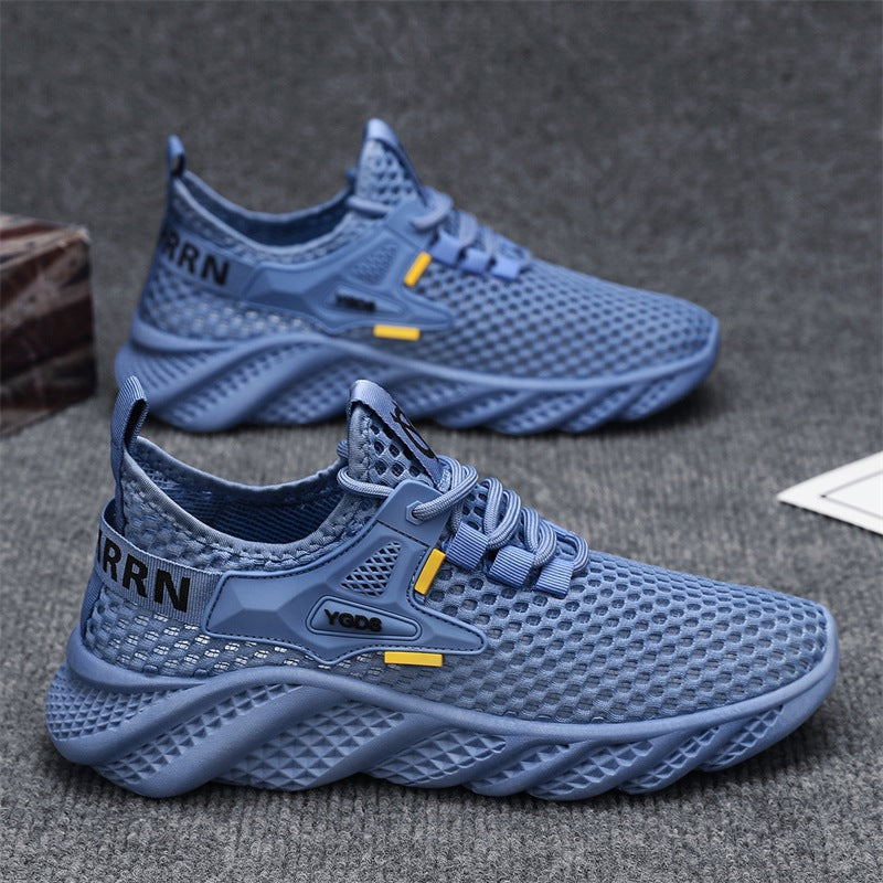 Damen Leichte Lauf-Sneaker mit atmungsaktivem Mesh-Obermaterial und rutschfester Sohle