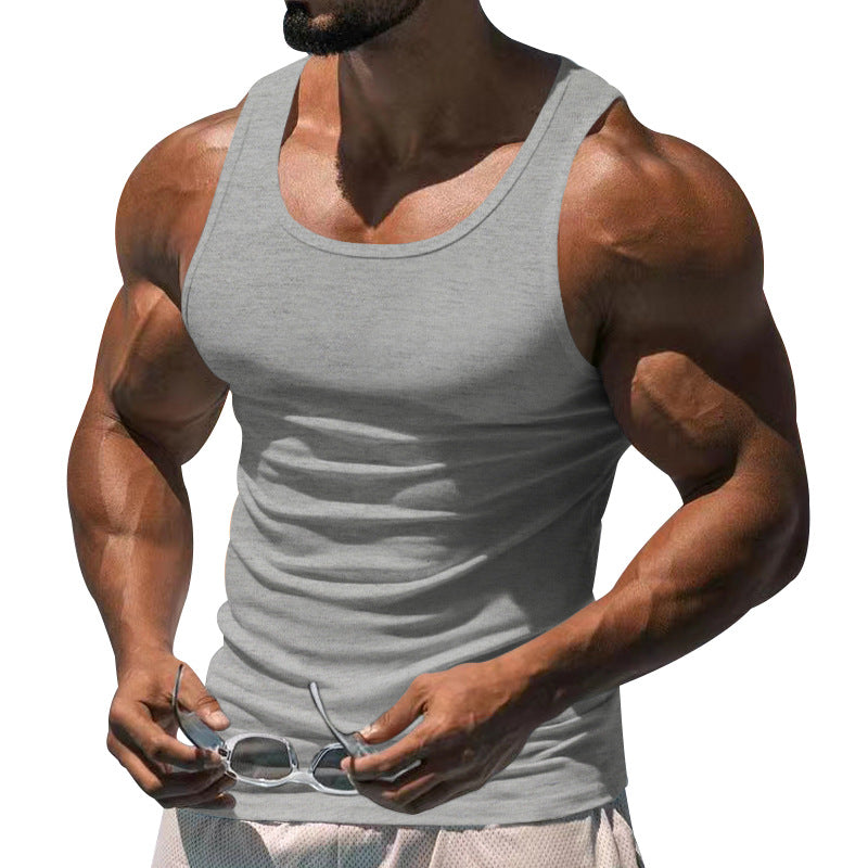Herren atmungsaktives Sport-Tanktop mit körperbetontem Schnitt und feuchtigkeitsregulierendem Material