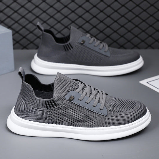 Herren Sneakers mit atmungsaktiver Strickoberfläche und rutschfester Sohle