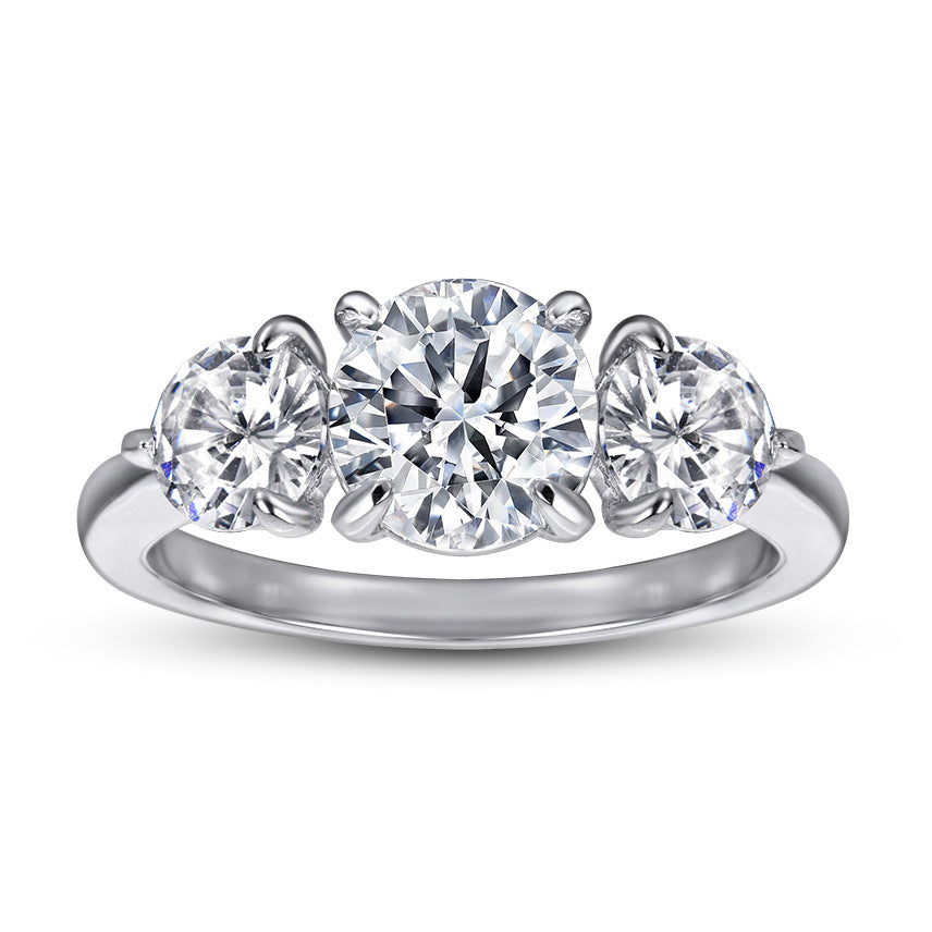 Damen Verlobungsring mit Herzdetails und funkelndem Zirkonia-Besatz Shop Nory