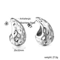 Damen stylische Ohrstecker aus antiallergischem Edelstahl mit modernem Design Shop Nory
