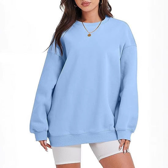 Damen nan extraweites Oversize-Sweatshirt mit überschnittener Schulter und angerautem Innenfutter Shop Nory