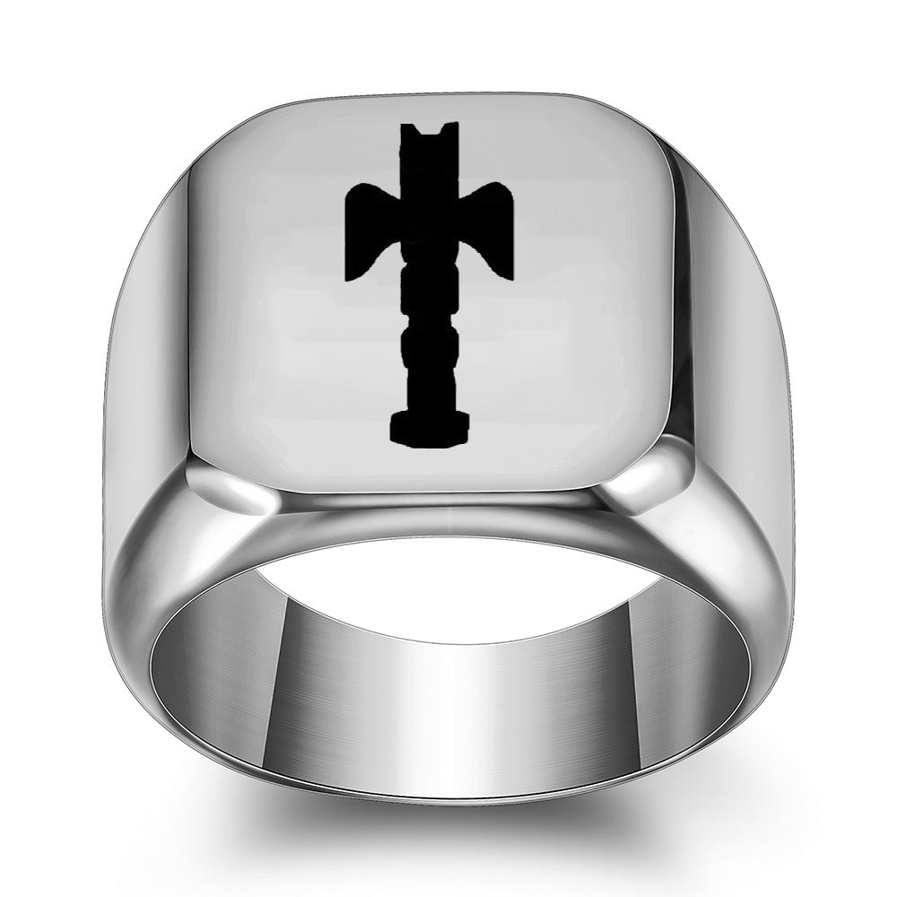 Herren Siegelring mit kunstvollem Design Shop Nory