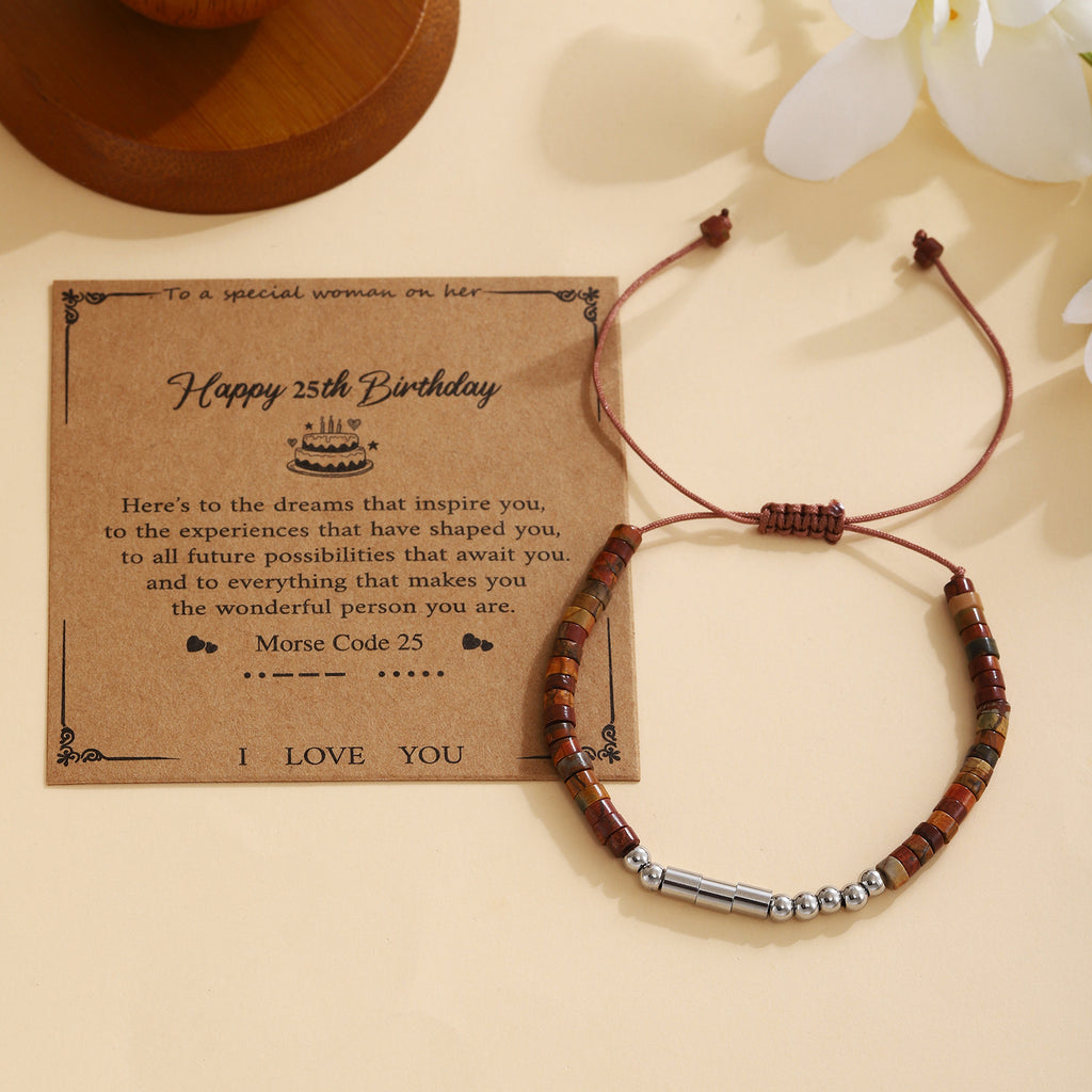 Damen Morse-Code Armband Shop Nory