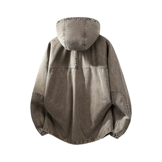 Herren Urban-Workwear Kapuzenjacke aus Canvas mit großen Stautaschen Shop Nory
