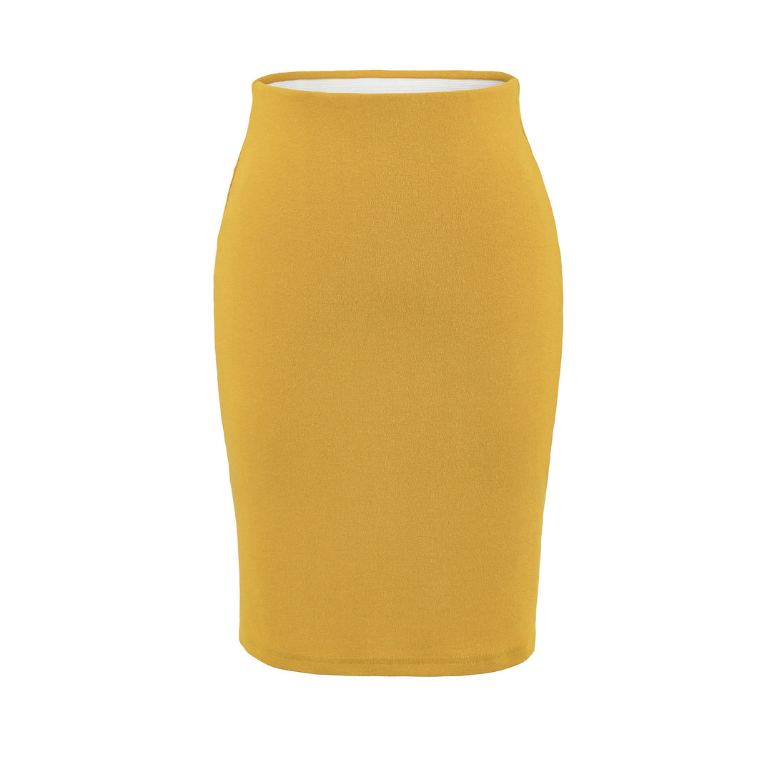 Damen Zweiteiliges figurbetontes Wickel-Top mit Dreiviertelärmeln und Highwaist-Bleistiftrock Shop Nory