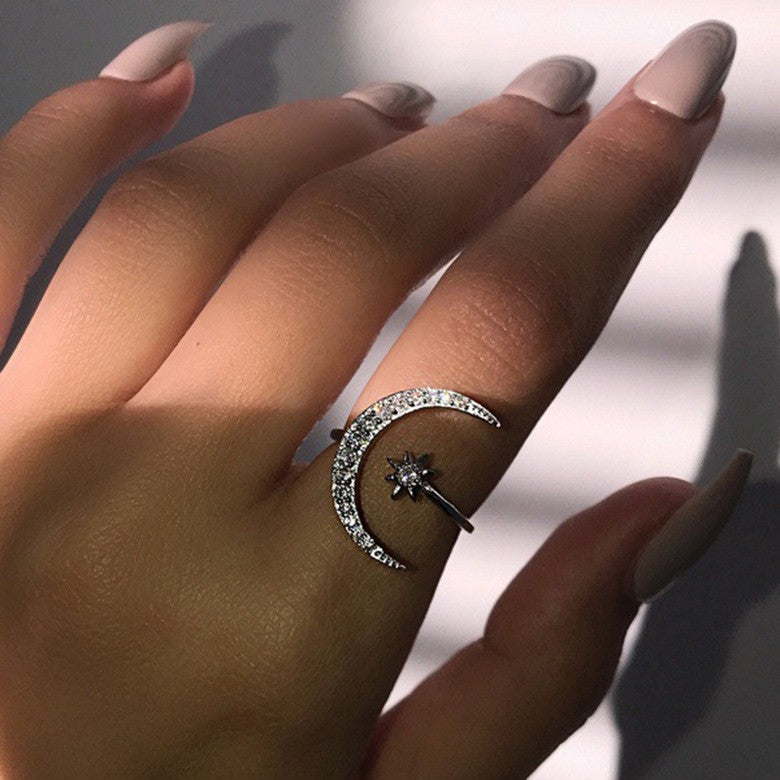 Damen Ring-Set mit kreativem Design und funkelnden Akzenten Shop Nory