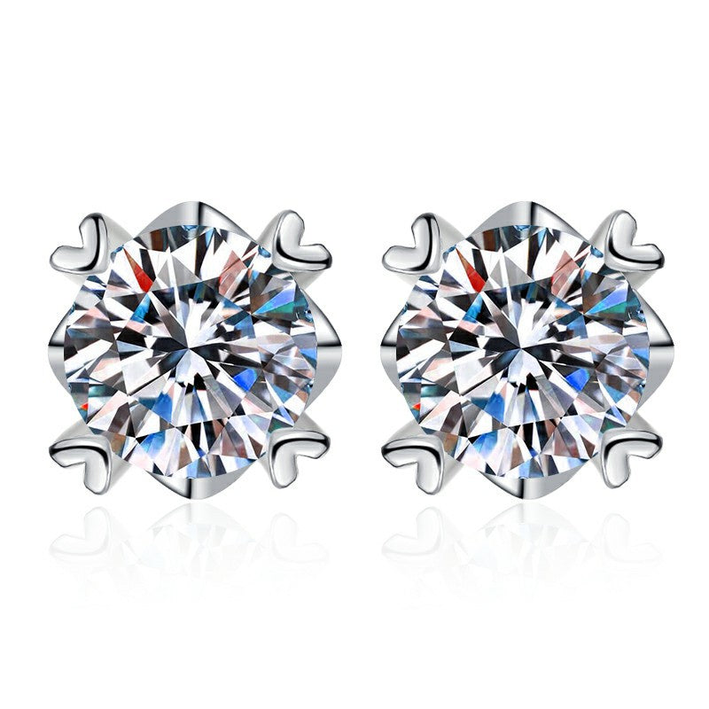 Damen Ohrstecker mit exquisiten bunten Kristallen Shop Nory