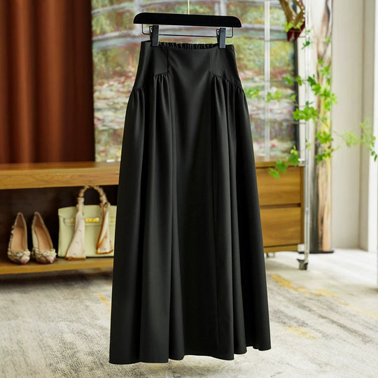Damen Eleganter Maxirock mit Taillengürtel Shop Nory