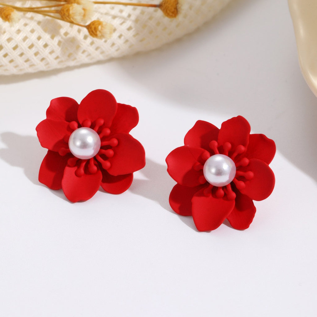 Damen Ohrstecker im eleganten Blumendesign Shop Nory