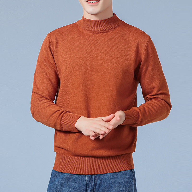 Herren Feiner Mockneck-Pullover aus hochwertigem Feinstrick mit gerippten Abschlüssen Shop Nory