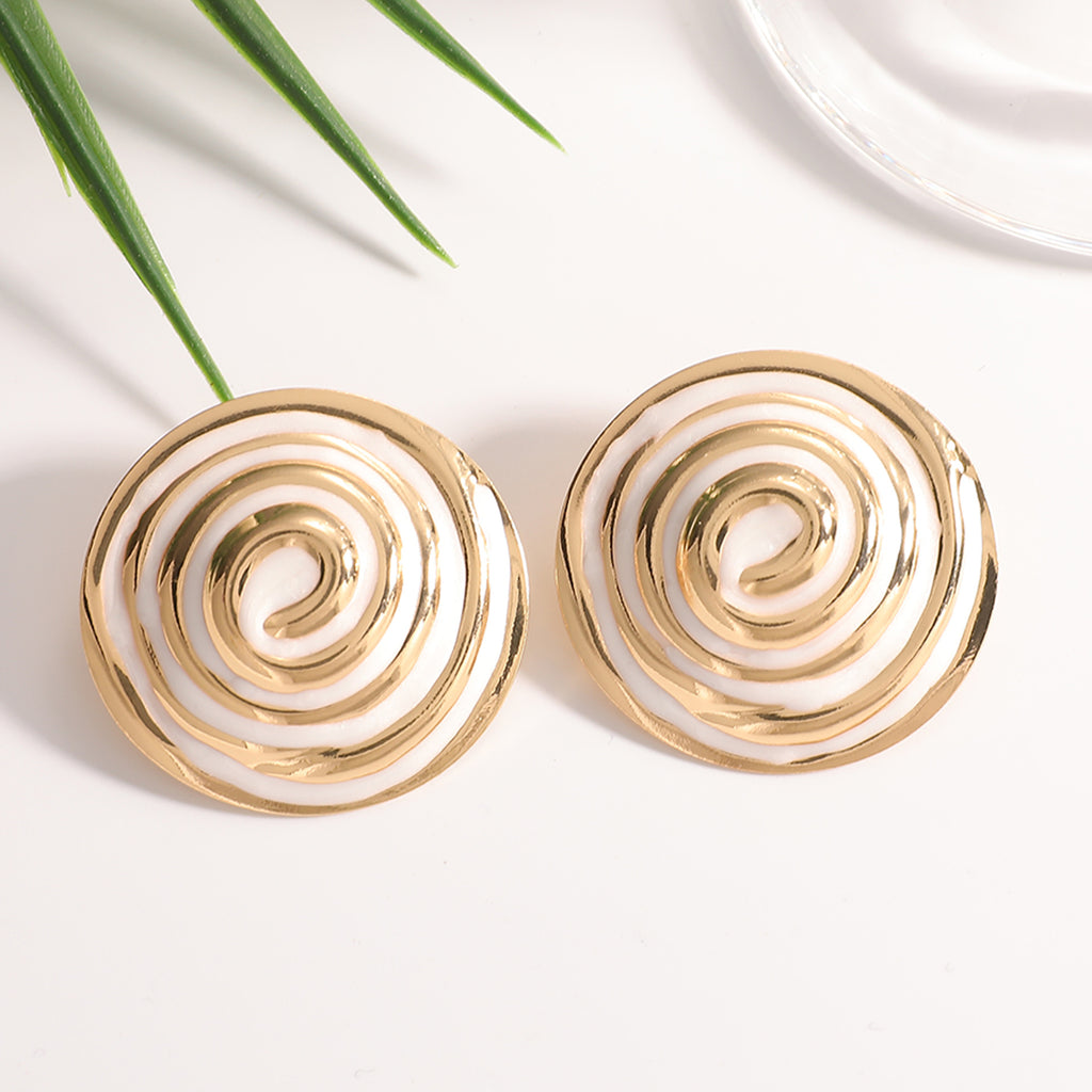 Damen Ohrstecker im eleganten Spiralen-Design Shop Nory
