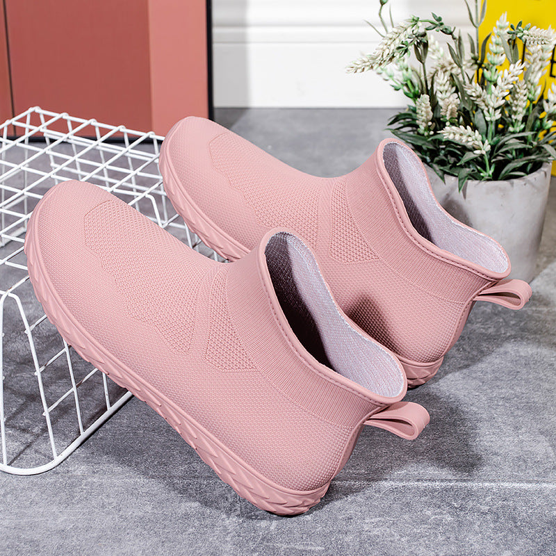 Damen Elastischer Strick-Slip-On Ankle-Sneaker mit Profilsohle Shop Nory