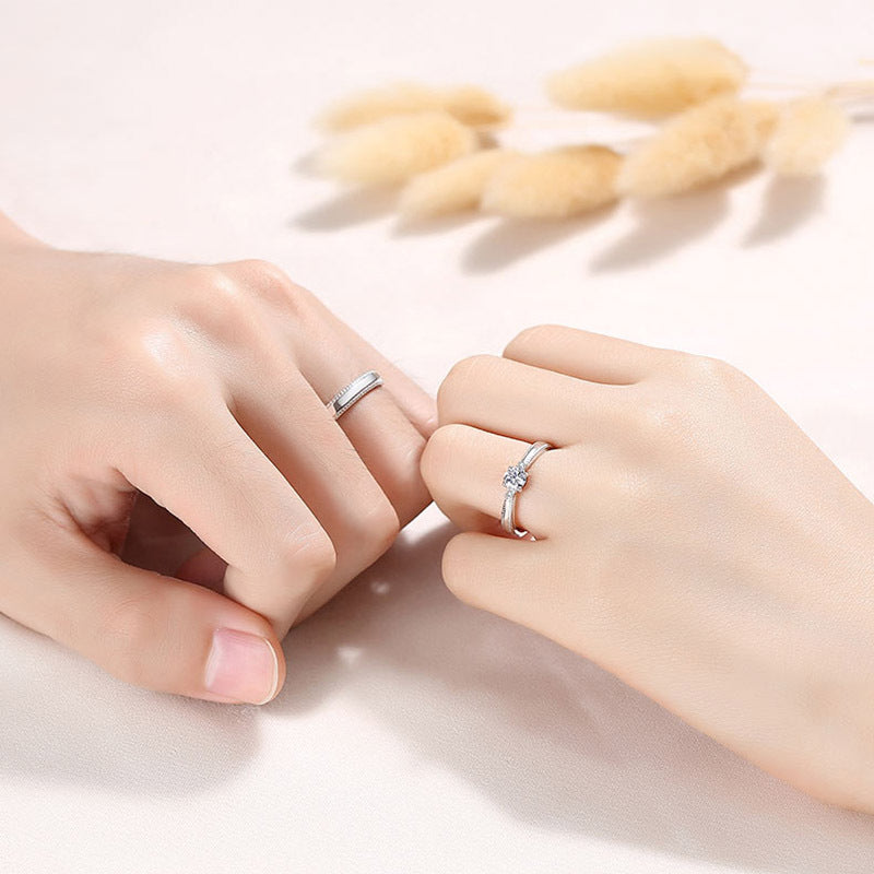 Damen Verlobungsring mit filigranem Design und funkelnden Zirkonia Shop Nory