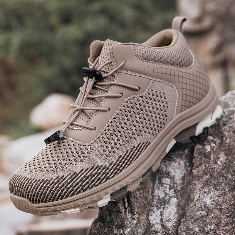 Herren Atmungsaktive Trail-Schuhe mit flexiblem Schnürsystem