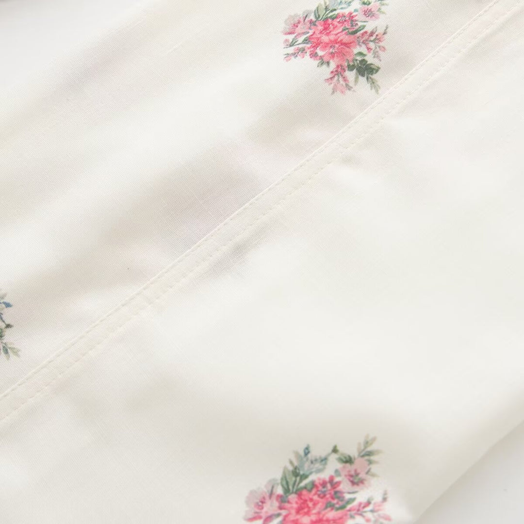 Damen Langer Jumpsuit mit Blumenprint, V-Ausschnitt, Reißverschluss und Tunnelzug Shop Nory