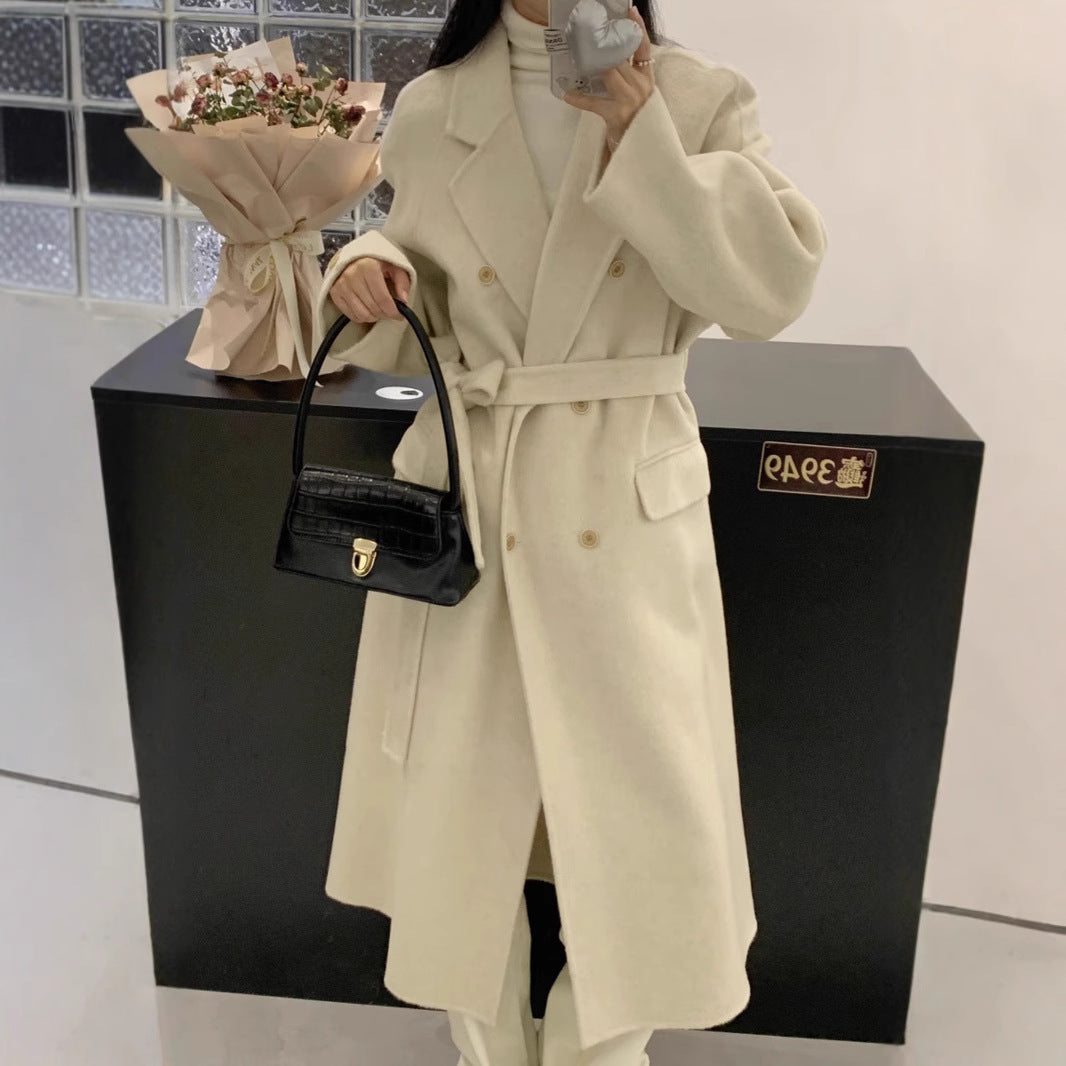 Damen Oversized Wollmix-Mantel mit doppelreihiger Knopfleiste und Taschenklappen Shop Nory