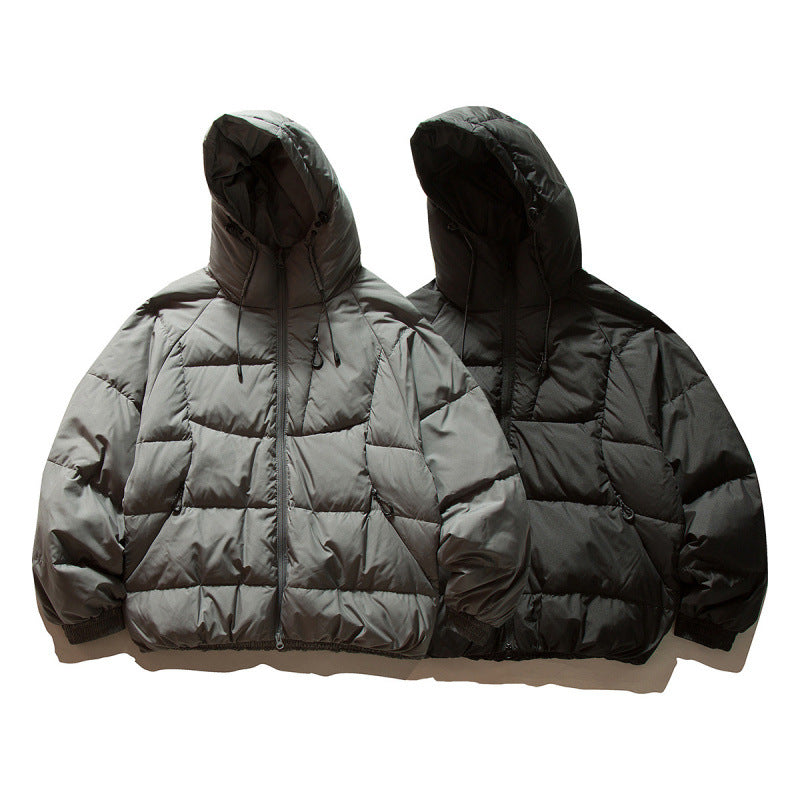 Unisex Oversize-Steppjacke im Boxy-Cut mit Kapuze und verstellbarem Saum Shop Nory