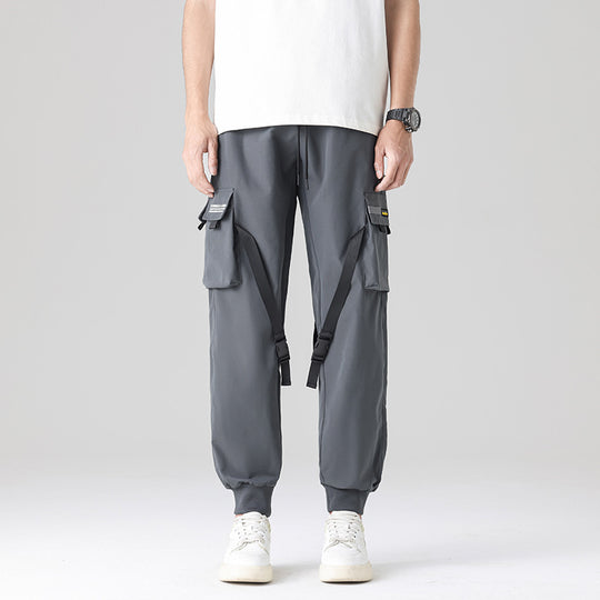 Herren Tech‑Utility Cargohose mit multifunktionalen Beintaschen, verstellbaren Gurtbändern & elastischen Bündchen Shop Nory