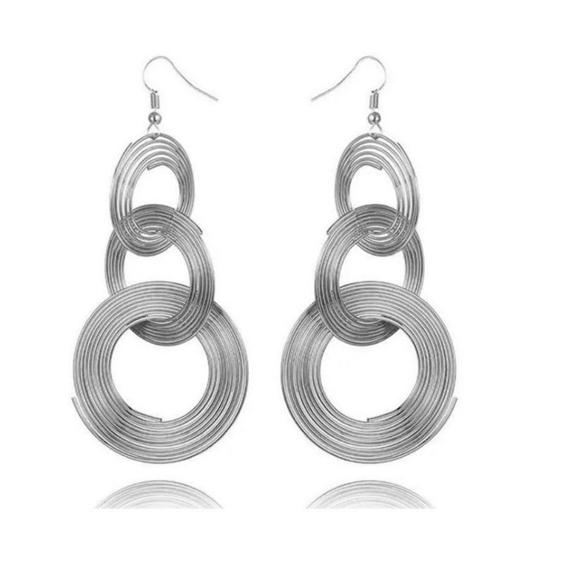 Damen Hängende Ohrstecker im filigranen Spiraldesign Shop Nory