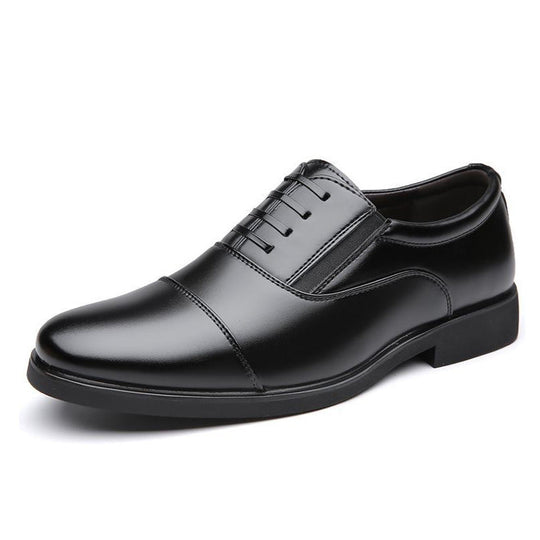 Herren Klassische Schnürschuhe aus geschmeidigem Leder mit verstärkter Sohle