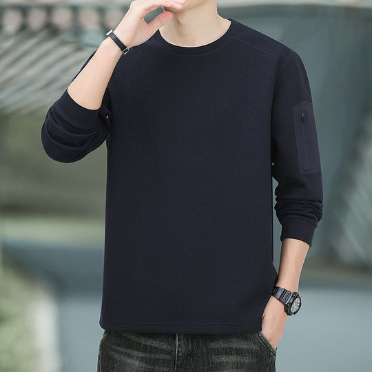 Herren Oversized Sweatshirt mit kontrastierenden Seitentaschen und weichem Fleecefutter Shop Nory