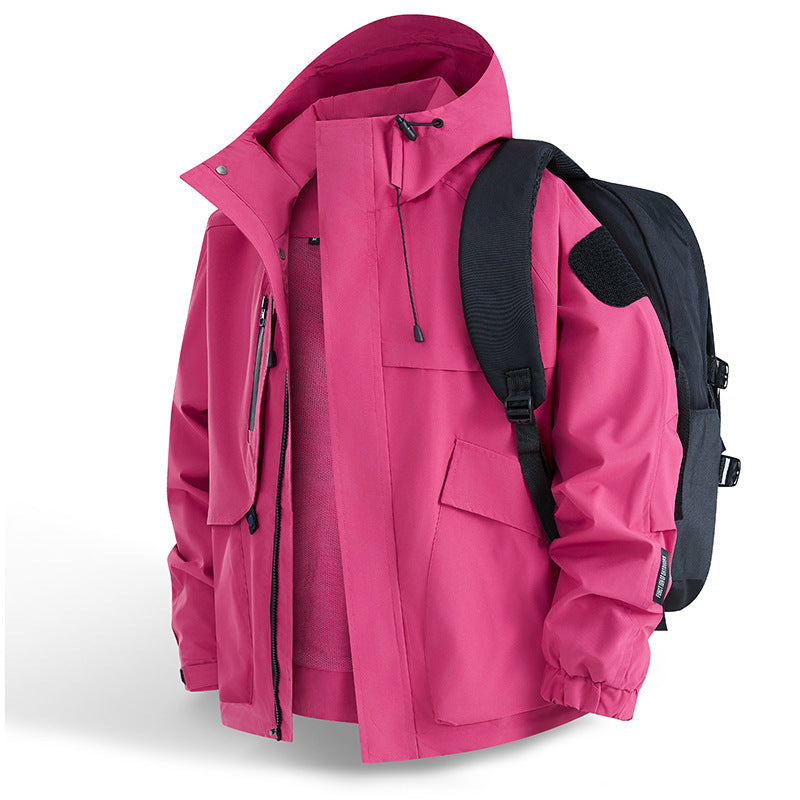 Herren Urbaner wetterabweisender Kapuzenparka mit Multifunktionstaschen und Mesh-Innenfutter Shop Nory