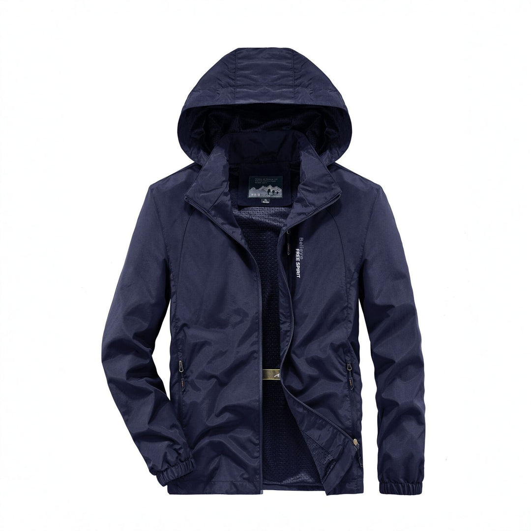 Herren Ultraleichte Atmungsaktive Kapuzenjacke mit perforiertem Mesh‑Futter und Reißverschlusstaschen Shop Nory