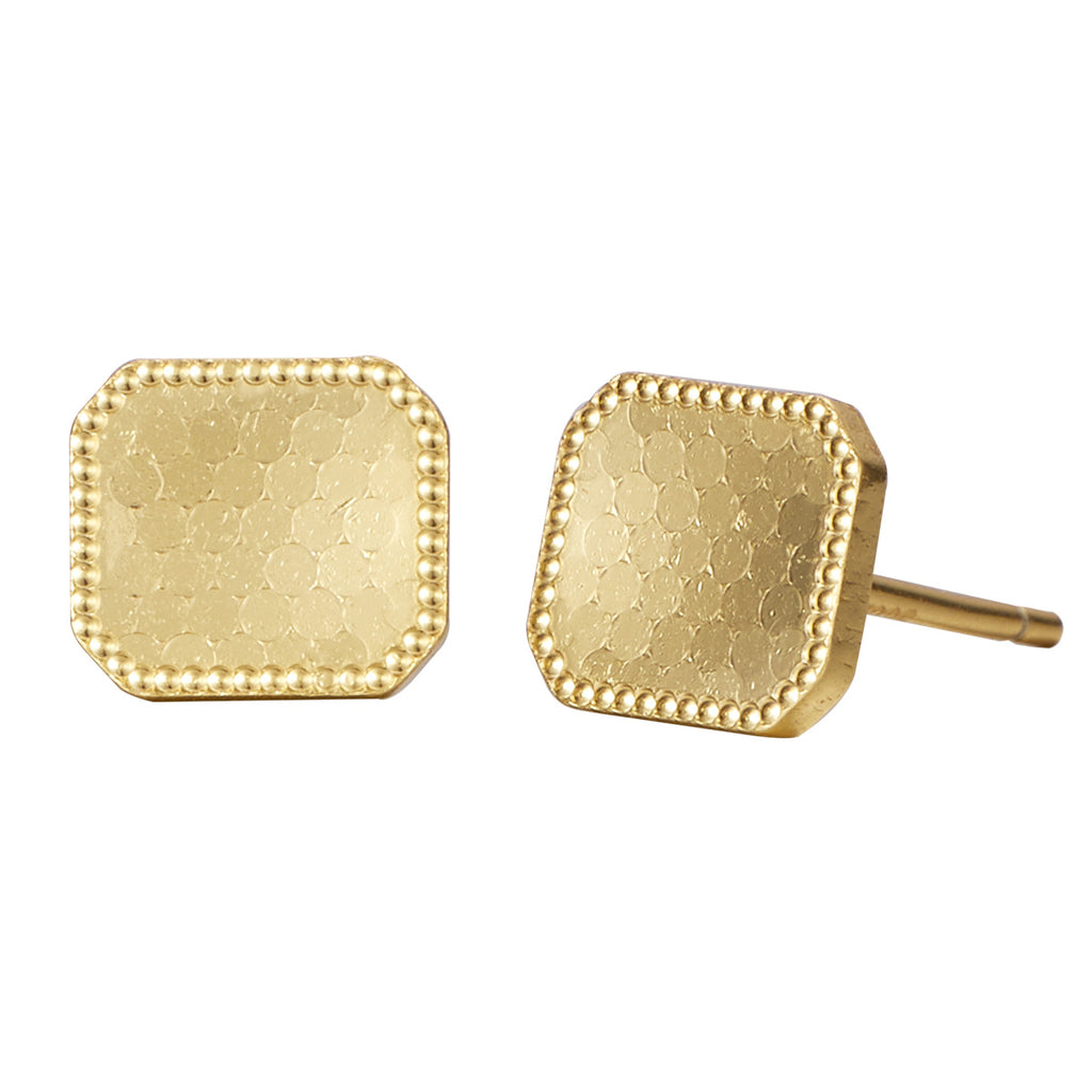 Damen elegante Ohrstecker mit strukturierter Oberfläche und zeitlosem Design Shop Nory