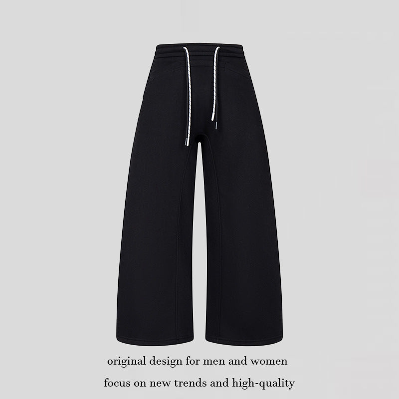 Damen Culotte-Sweatpants mit hohem Bund, Kordelzug und weitem Bein Shop Nory