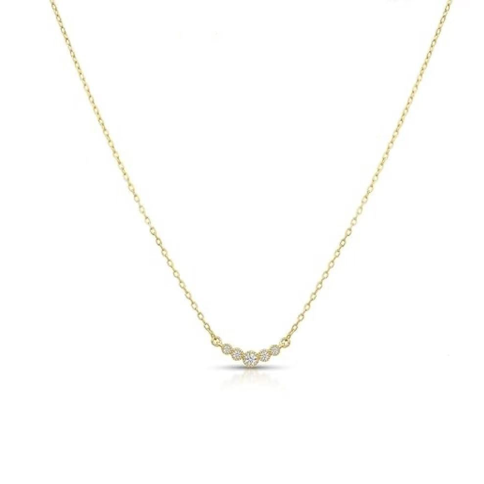 Damen Halskette mit funkelndem Blumenanhänger und hochwertigem Kettendesign Shop Nory