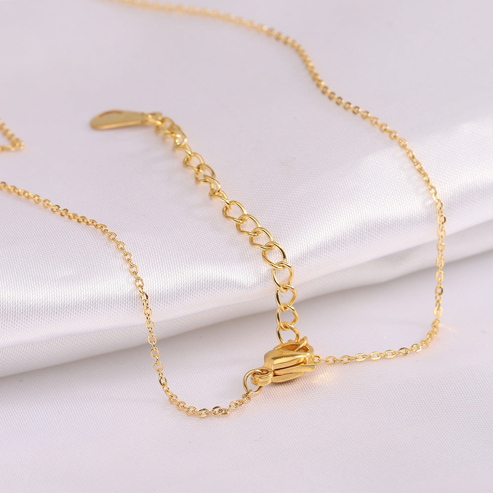 Damen Halskette mit EKG-Motiv aus edlem Metall Shop Nory