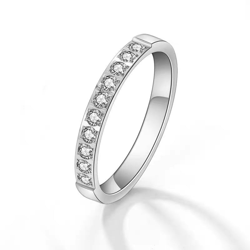 Damen Strahlender Crystal-betonter Bandring Shop Nory