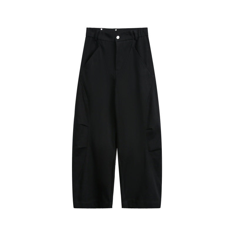 Unisex Weite Cropped-Cargohose mit hoher Taille und Utility-Taschen Shop Nory